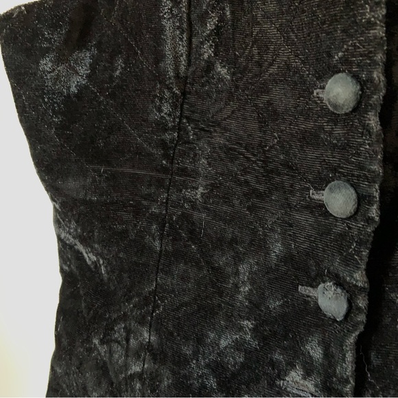 Vintage 1990s Velvet Vest Fariri by Joseph Ribkoff Size 8 - Picture 5 of 10